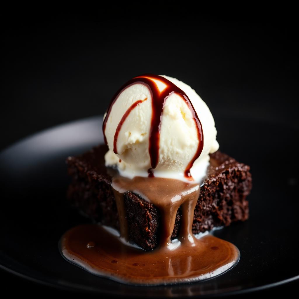 Brownie with Ice Cream